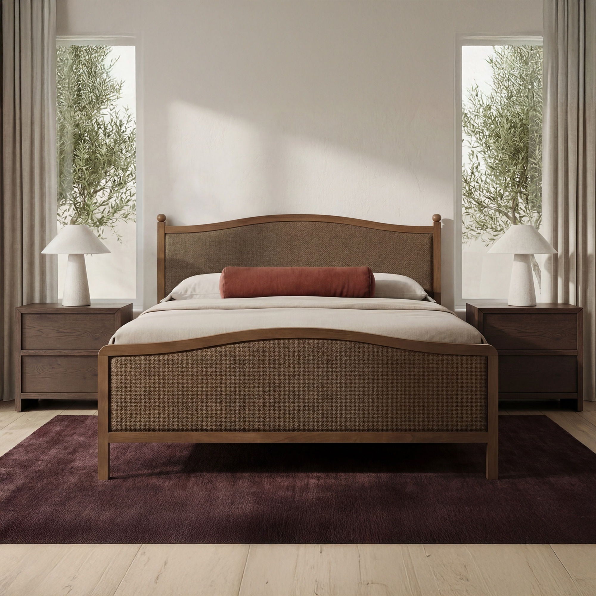 Eve - King Bed - Brown