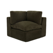 Cates - Corner Chair - Dark Green