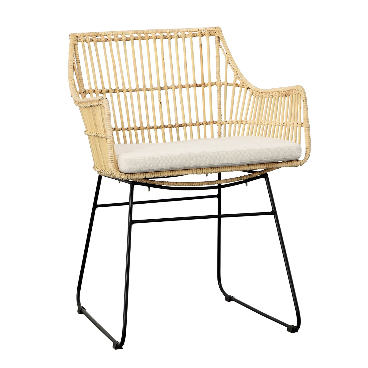 Agalia - Dining Chair - Black And Natural