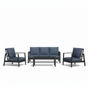 Modern 5 Seat Outdoor Patio Furniture Set With Coffee Table