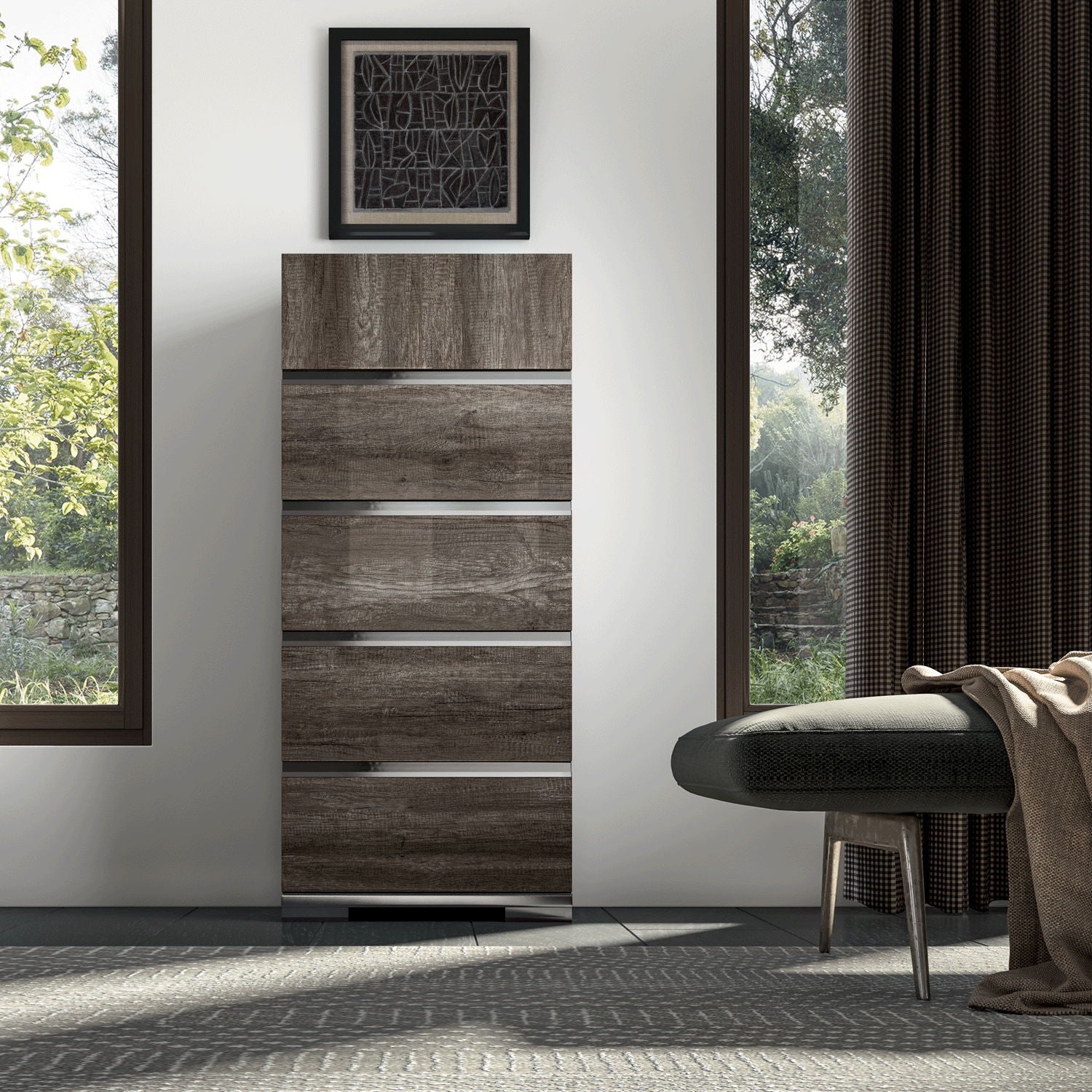Kamea - Chest - Dark Brown