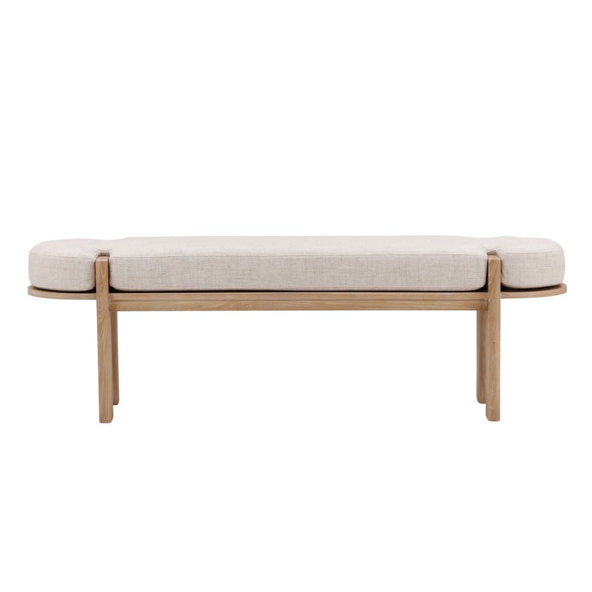 Ella - Bench - Beige And Natural