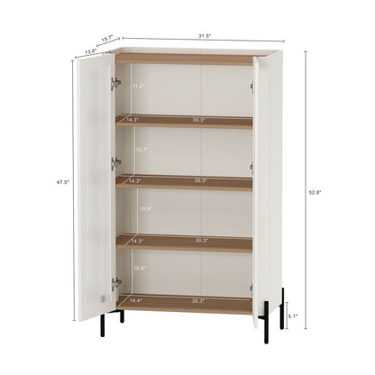 Abbey - Bookcase Cabinet With 4 Adjustable Shelves