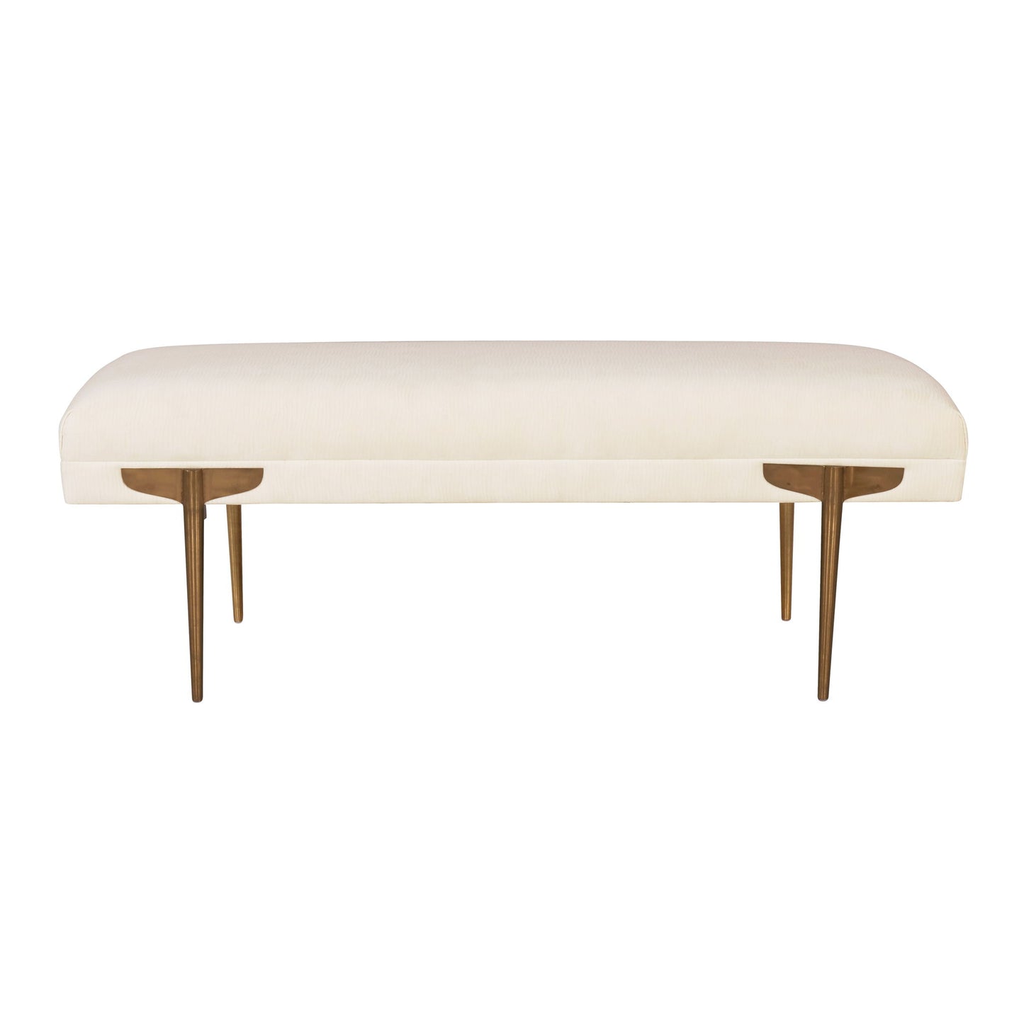 Brno - Waived Velvet Bench