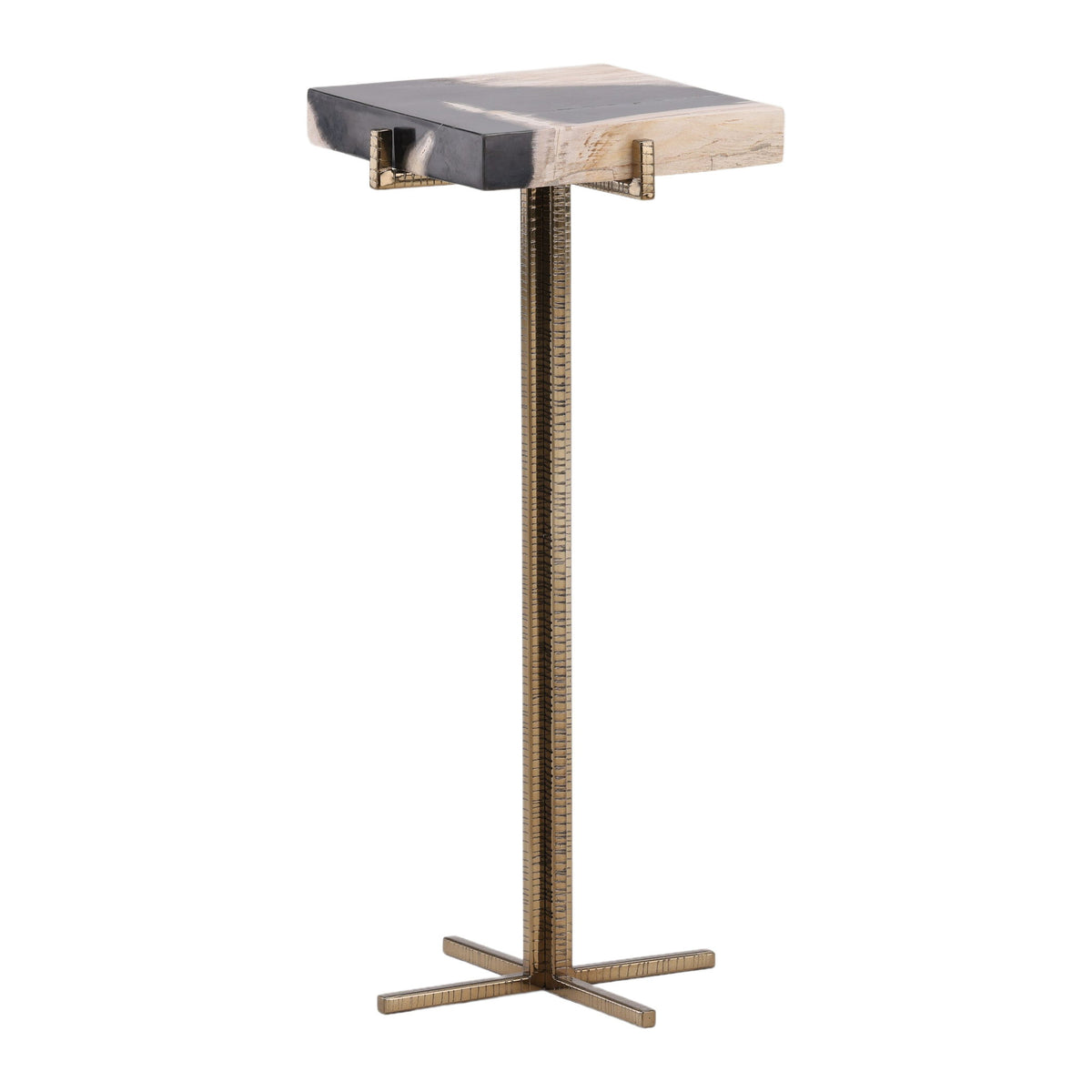 Nyssa - Side Table - Natural And Black