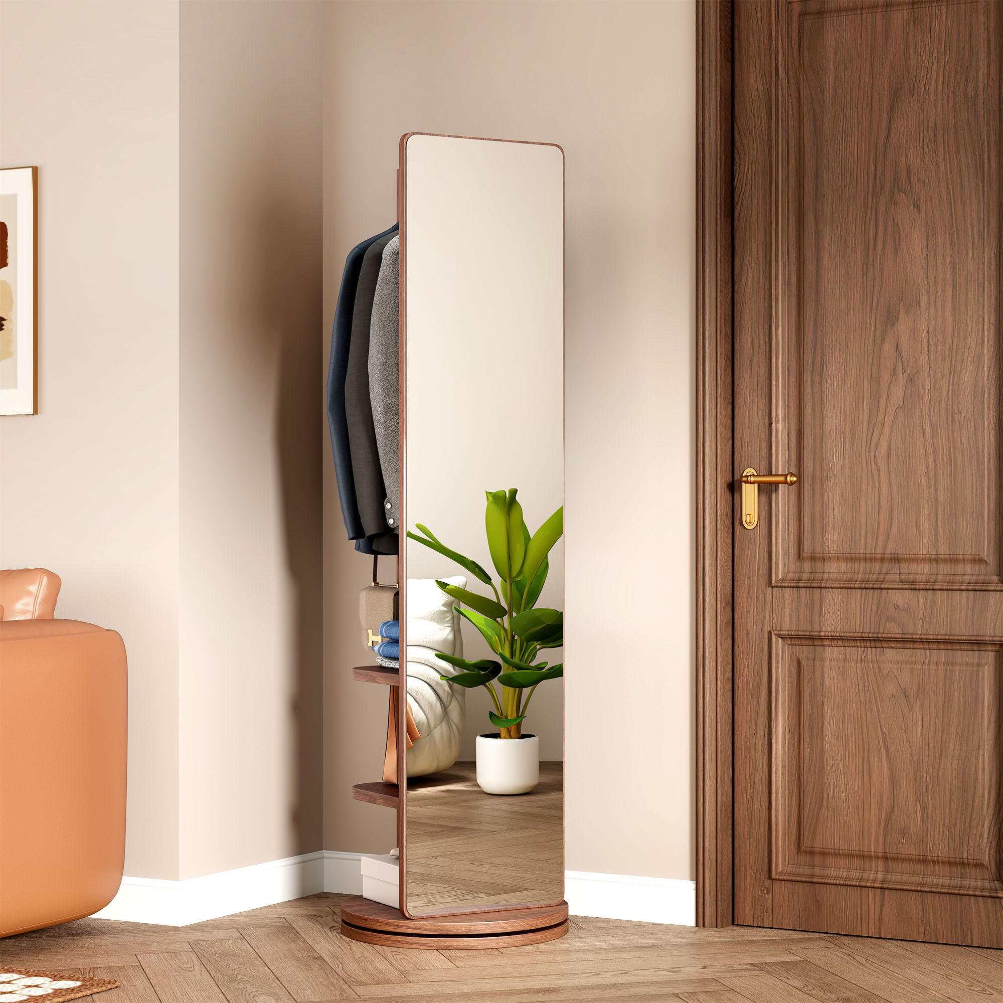 3 In 1 Multifunctional Full Length Clothing Mirror