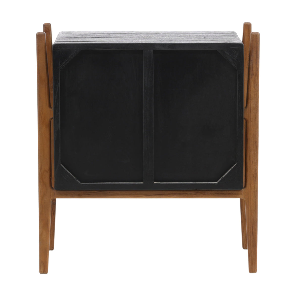 Emberly - Nightstand - Black And Natural