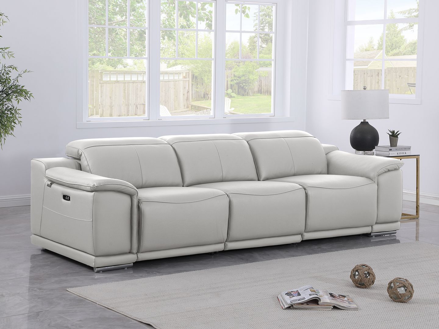 9762 - 3-Piece Modular Power Reclining Sofa With 2 Power Recliners In