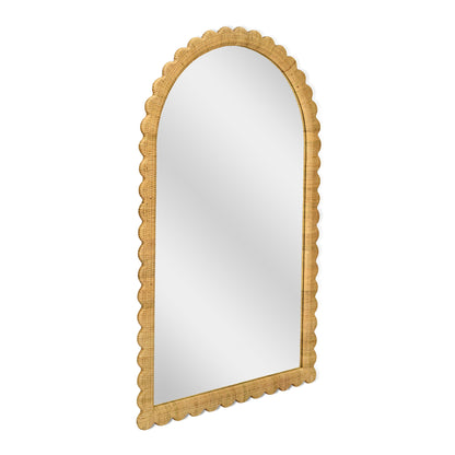 Bama - Rattan Arched Wall Mirror - Natural