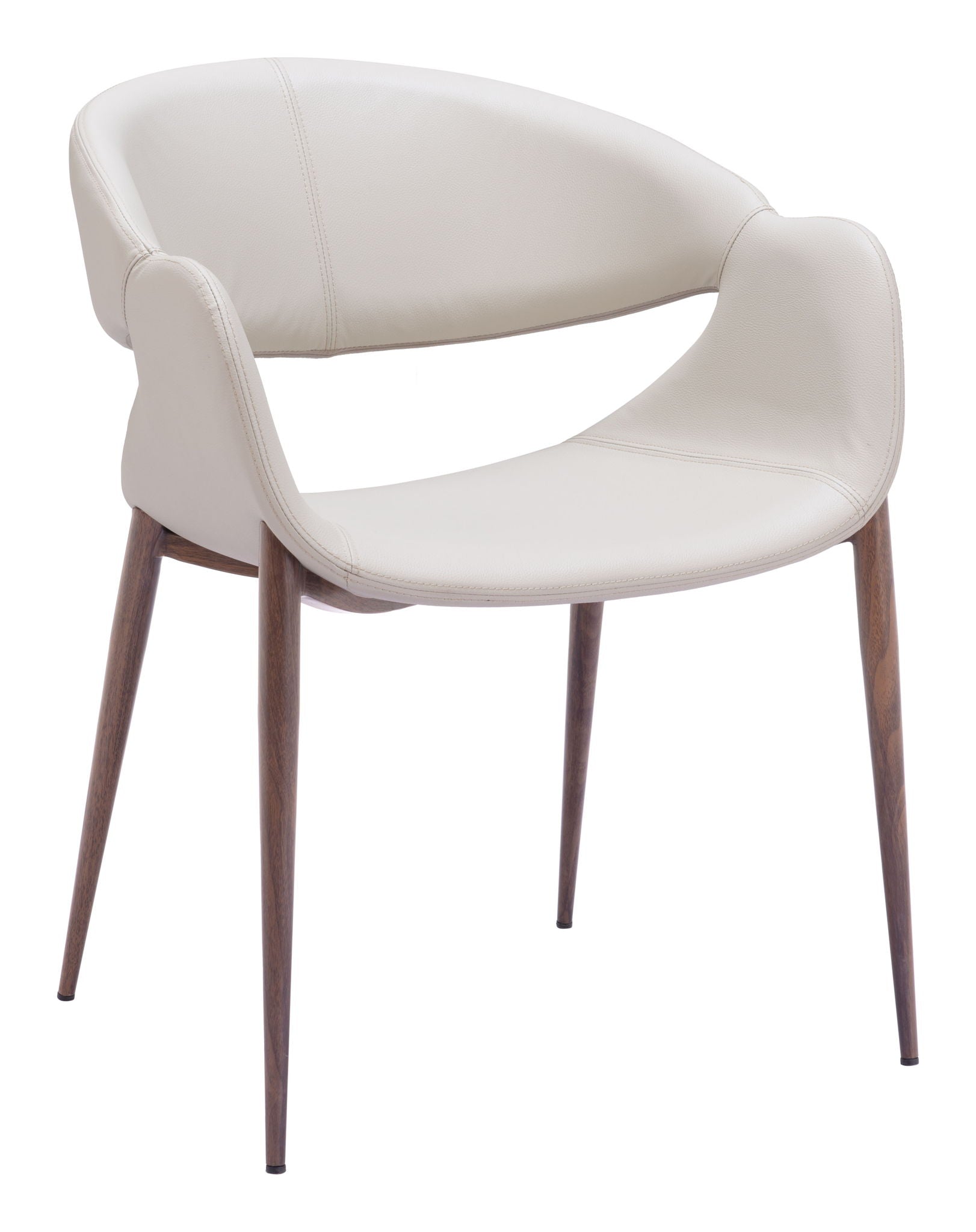 Limay - Dining Chair (Set of 2) - Beige / Walnut