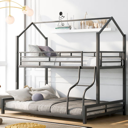 Sturdy Frame House Bunk Bed