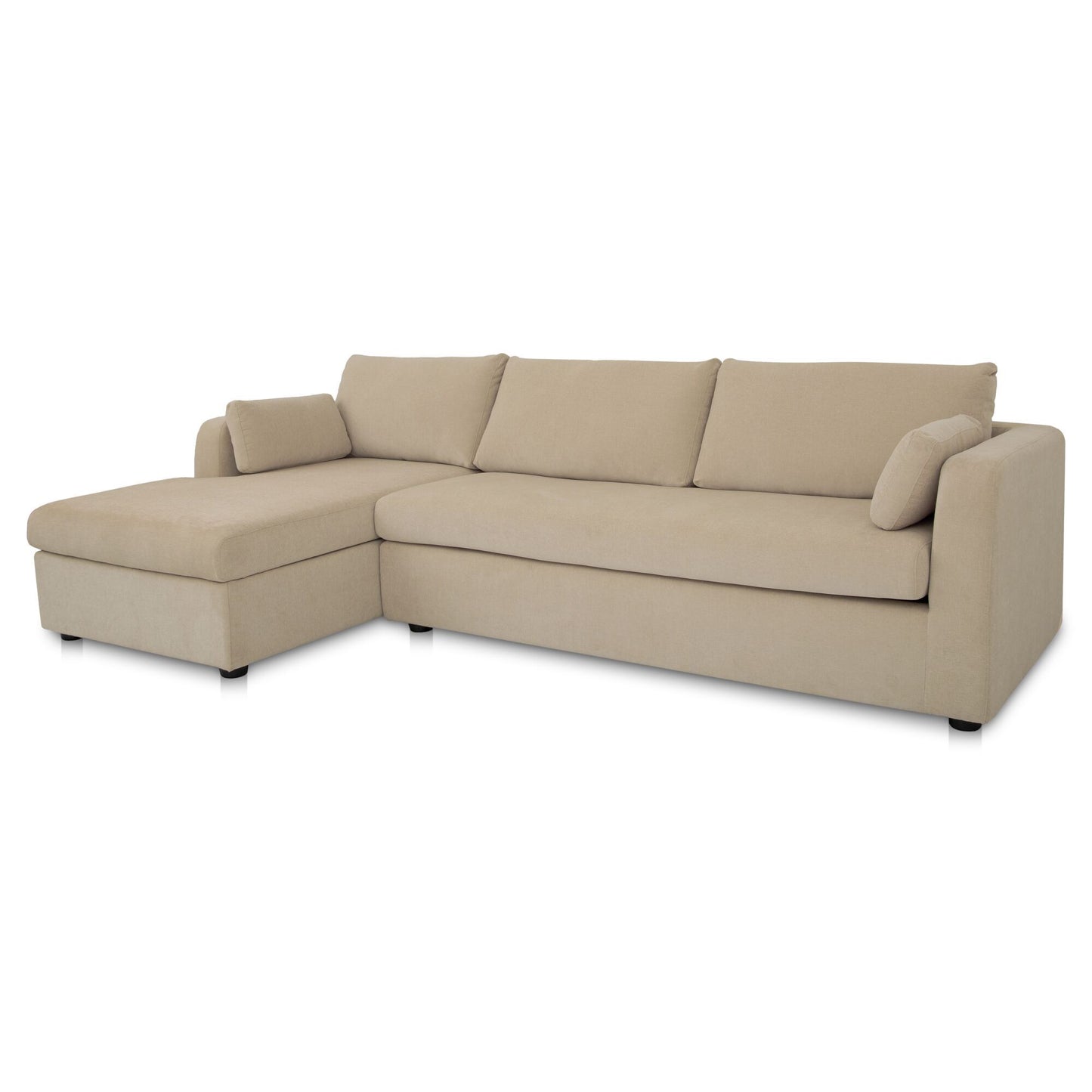 Burrow - Sleeper Sectional With Left Storage Chaise - Sand
