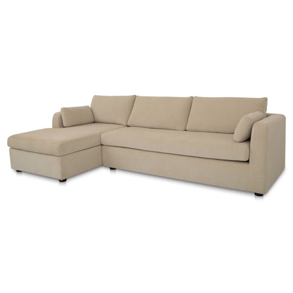 Burrow - Sleeper Sectional With Left Storage Chaise - Sand