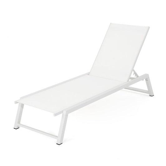 Myers - Chaise Lounge - White