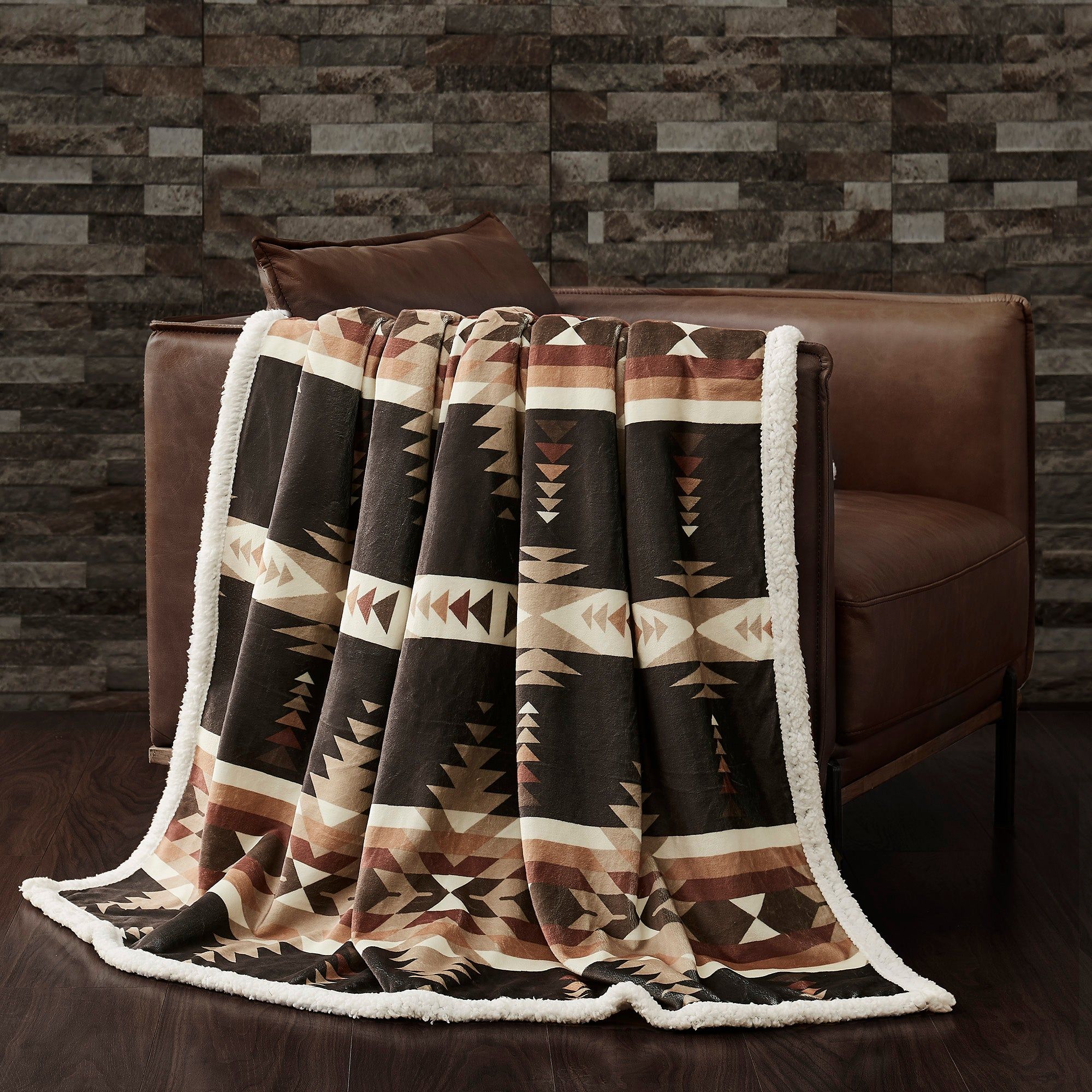 Campfire - Yosemite Campfire Sherpa Throw - Black