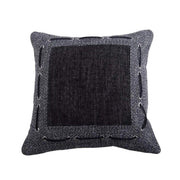 Hamilton - Tweed & Chenille Pillow - Black / Gray
