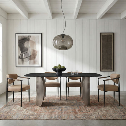 Virella - faux Leather Upholstered Dining Chair (Set of 2) - Black Base