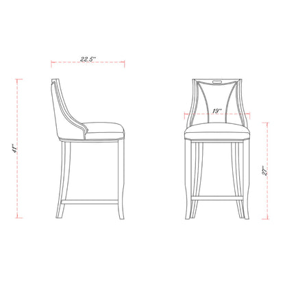 Emperor - Barstool - White