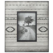 Free Spirit - 4" x 6" Aztec Picture Frame  - Gray