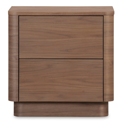 Round Off - Tall Nightstand - Dark Brown