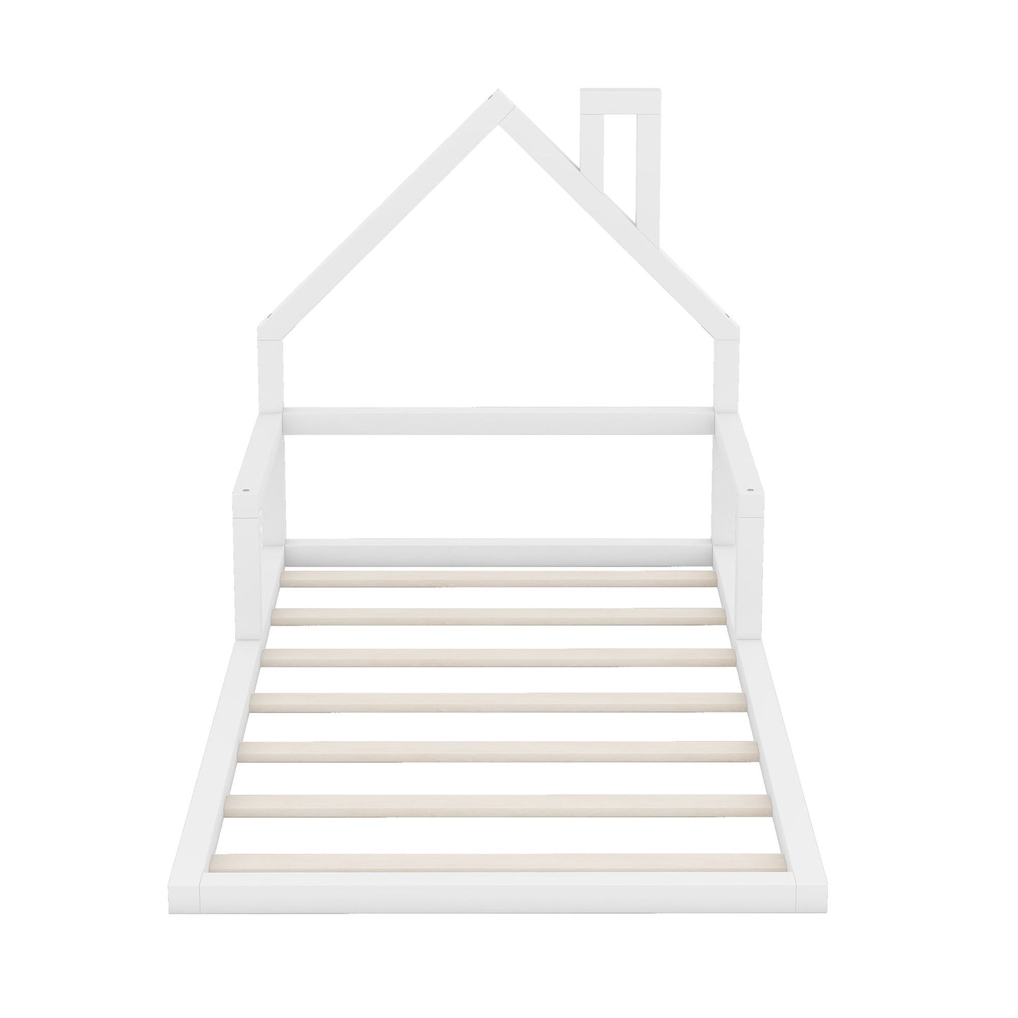 Floor Bed With House Shaped Headboard