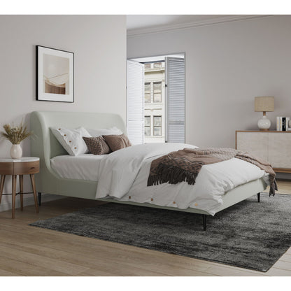 Heather - Modern Upholstered Velvet Bed