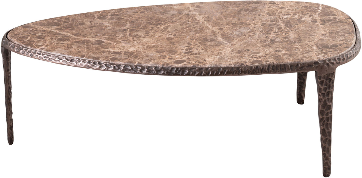 Gild - Aluminum Base And Genuine Marble Top Table