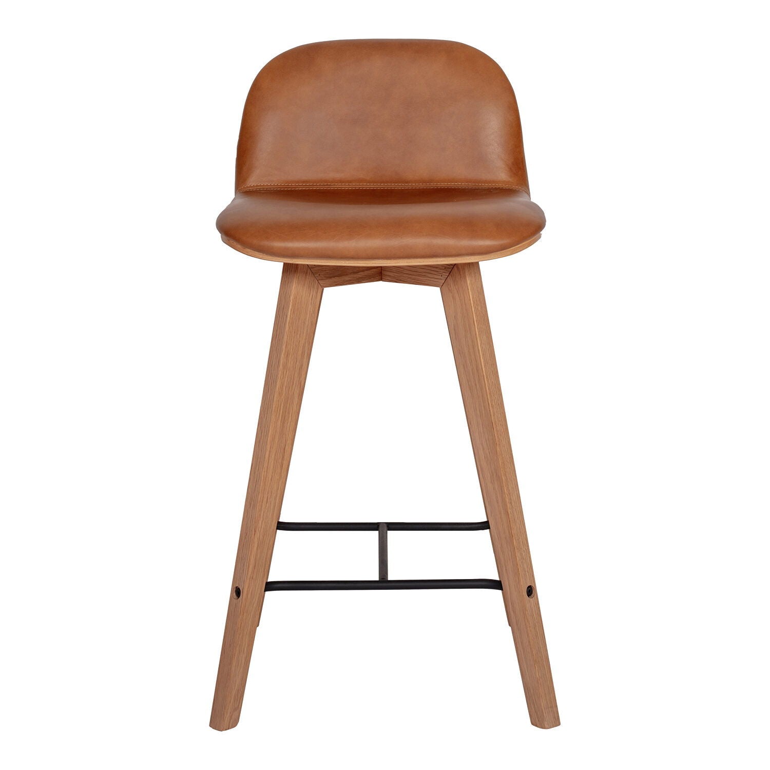 Napoli Leather Counter Stool - Thumbnail 3