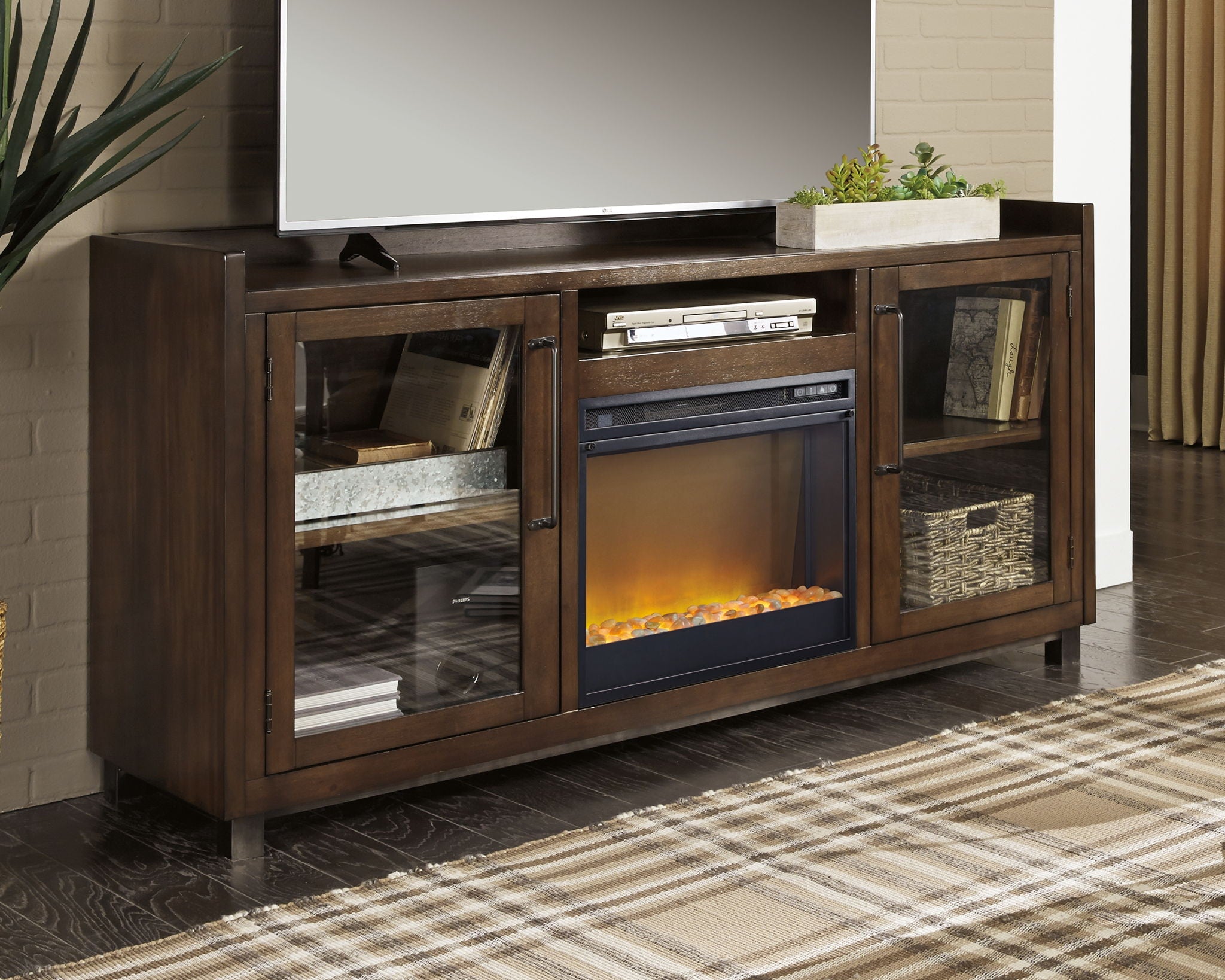 Starmore 70" TV Stand With Fireplace Insert