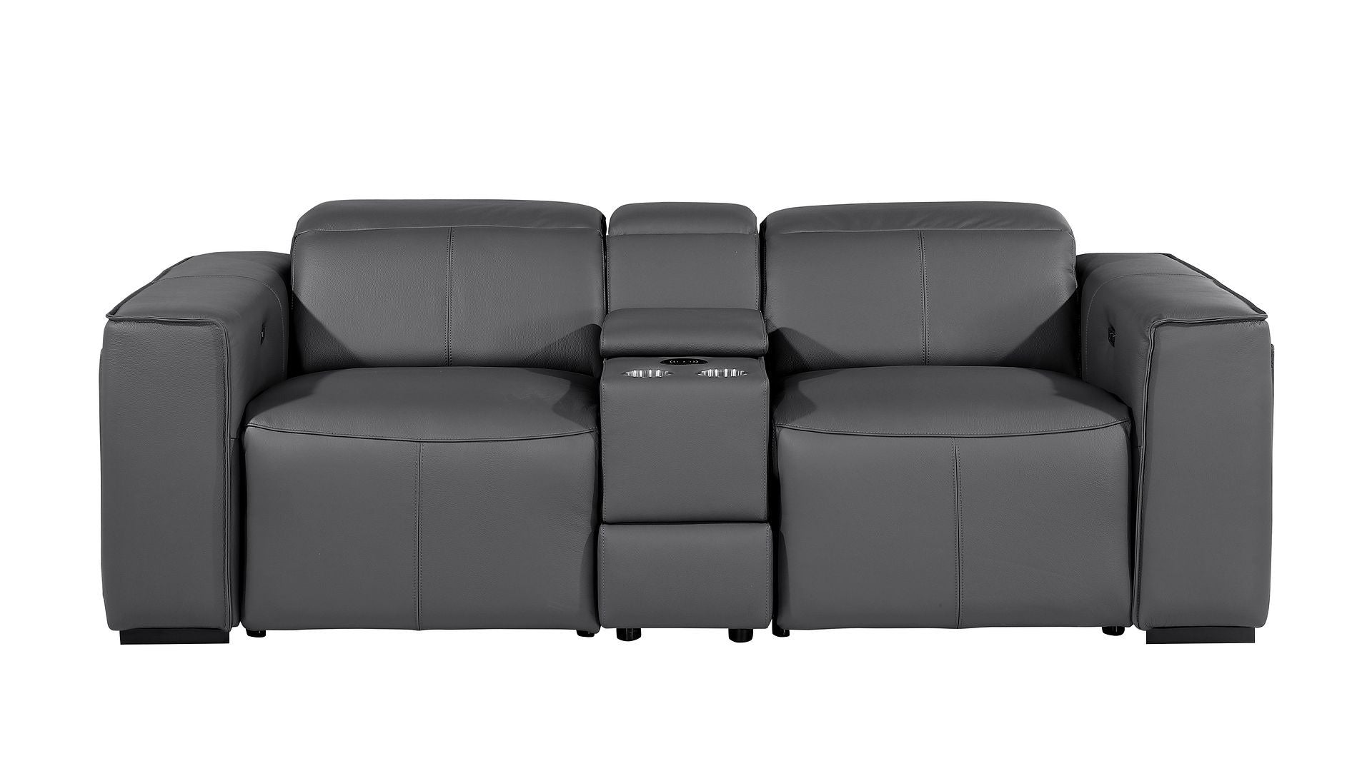 1224 - 3-Piece Modular Power Reclining Loveseat In With 2 Power Recliners & Power Headrests
