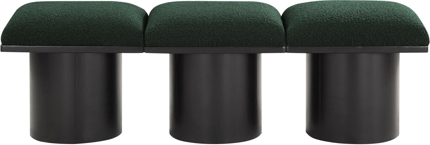 Pavilion - 3 Piece Modular Bench With Black Base