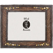 River Rock - 4" x 6" Picture Frame  - Dark Brown