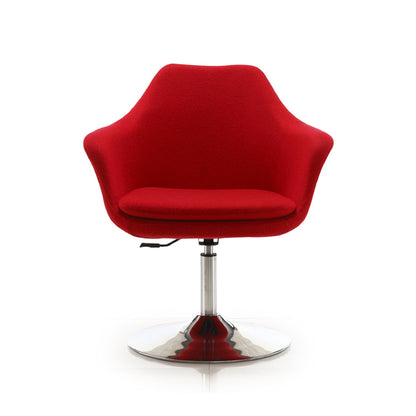 Kinsey - Swivel Lounge Chair - Red