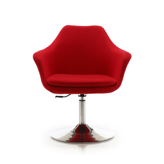Kinsey - Swivel Lounge Chair - Red