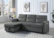 Ivy - Reversible Sleeper Sectional Sofa With Storage Chaise And Side Pocket