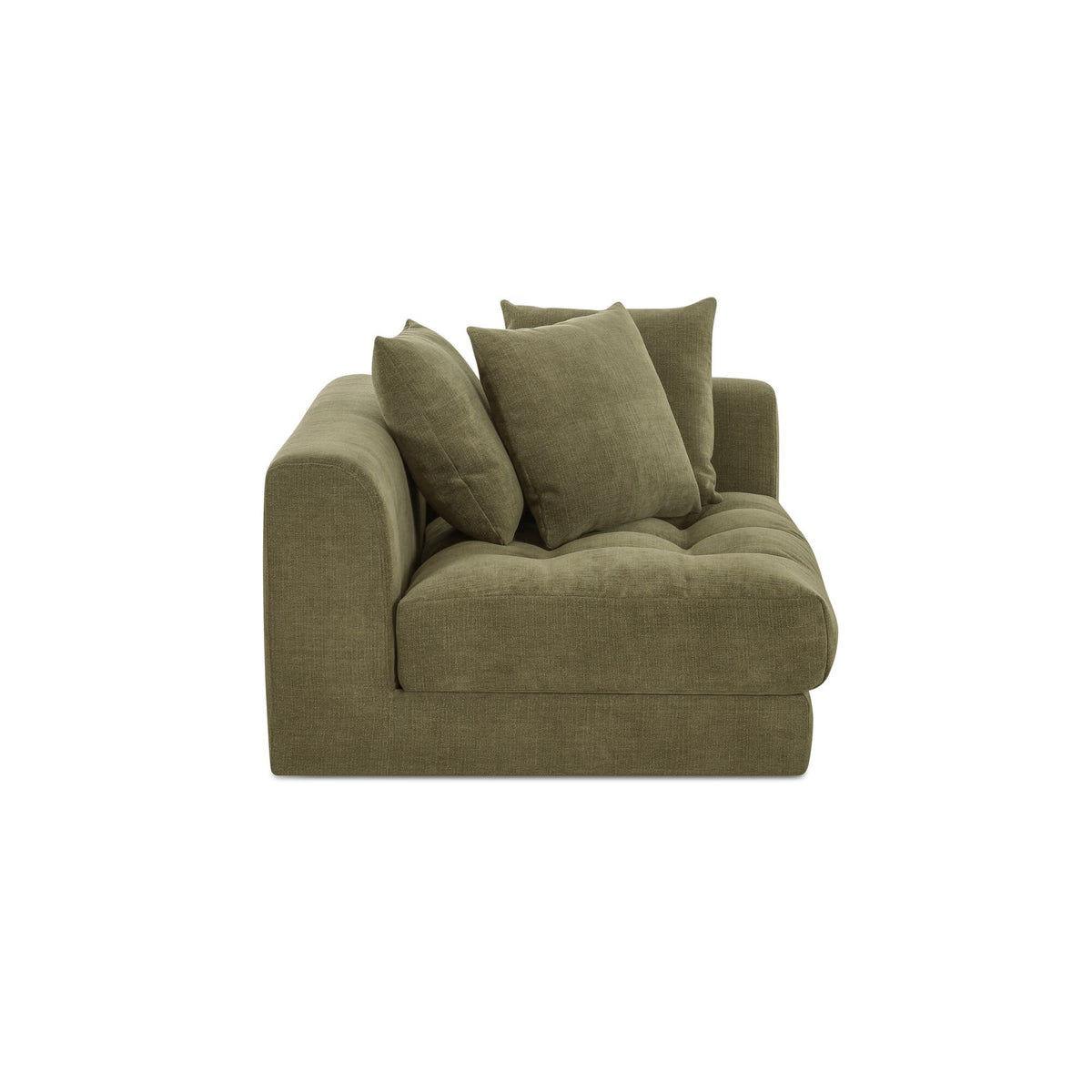 Davie - Right Arm Facing Chair - Olive Green
