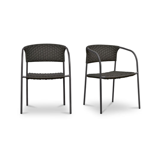 Zola - Outdoor Dining Chair (Set of 2) - Dark Brown