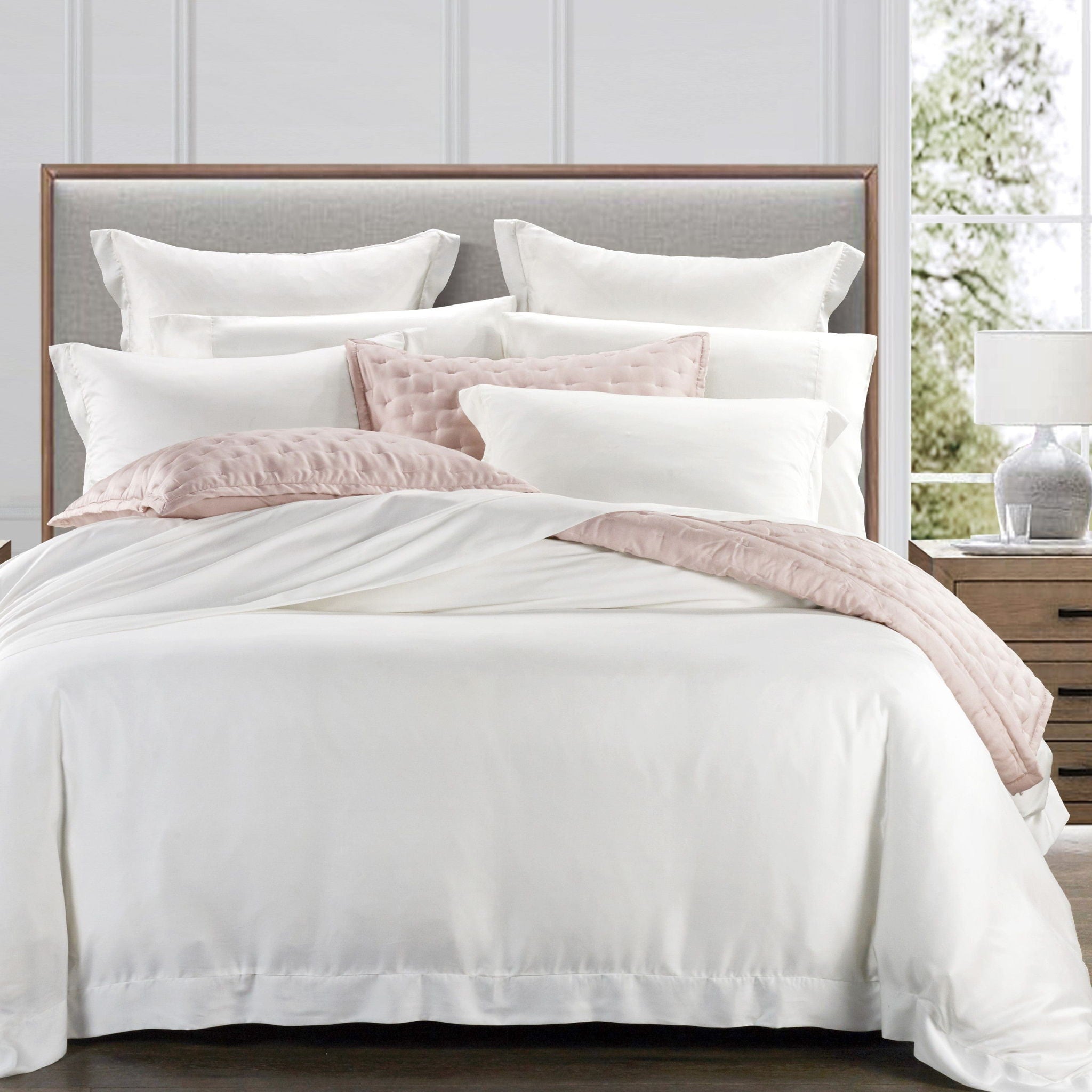 Lyocell - King Eucalyptus Duvet Cover Set (Set of 3) - White