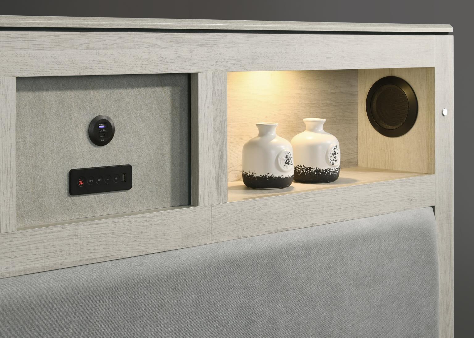 B261 - Bed With Speaker & LED
