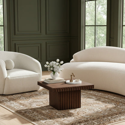 Spencer - 12" Oak Veneer Coffee Table