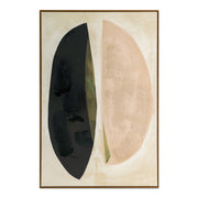 Sage - Framed Painting - Beige