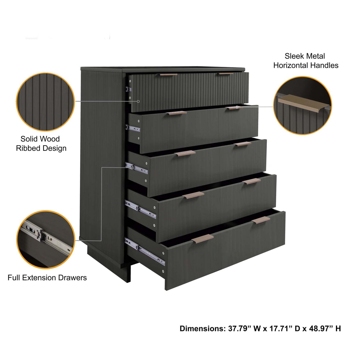 Granville - Chest With 5 Drawers