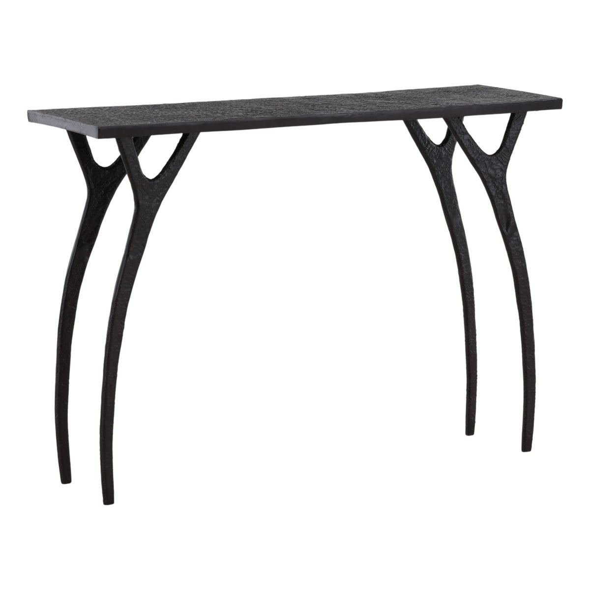 Bastien - Console Table - Black And Bronze