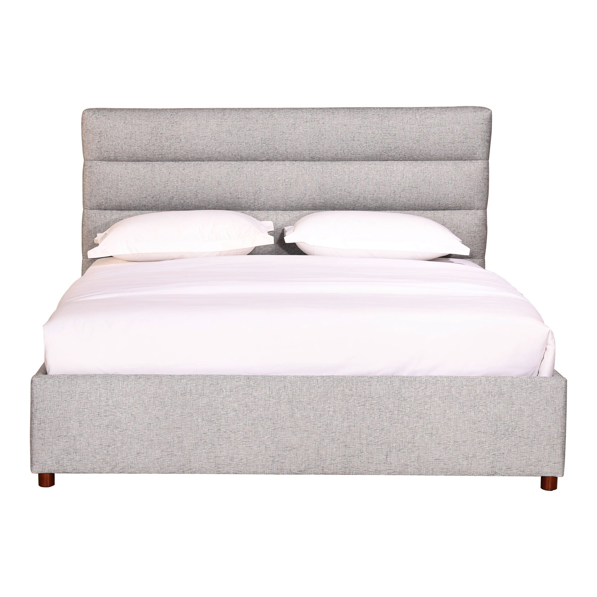 Takio - Queen Bed - Light Gray
