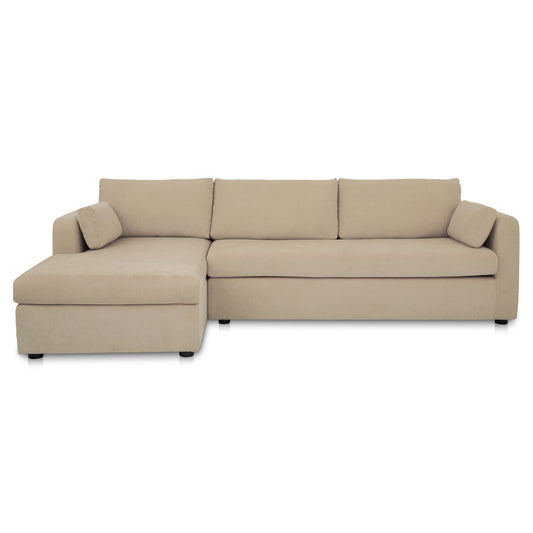 Burrow - Sleeper Sectional With Left Storage Chaise - Sand