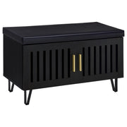 Clackamas - 2 Door Storage Bench With Padded Seat