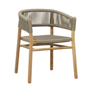 Bettina - Outdoor Dining Chair - Natural And Taupe