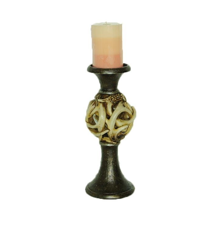 Antler - Ball Pilar Candle Holder, 2 Per Carton - Tan / Brown