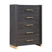 Clifton - 5 Drawer Chest - Espresso