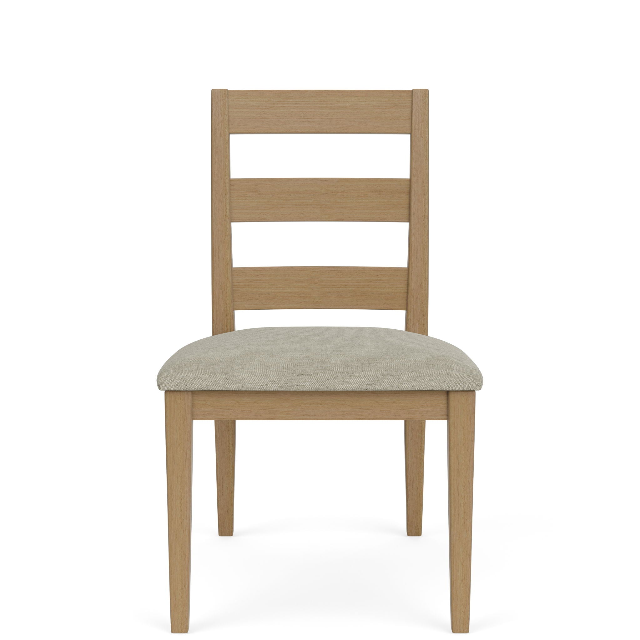 Davie - Side Chair With Upholstered Seat (Set of 2) - Light Brown